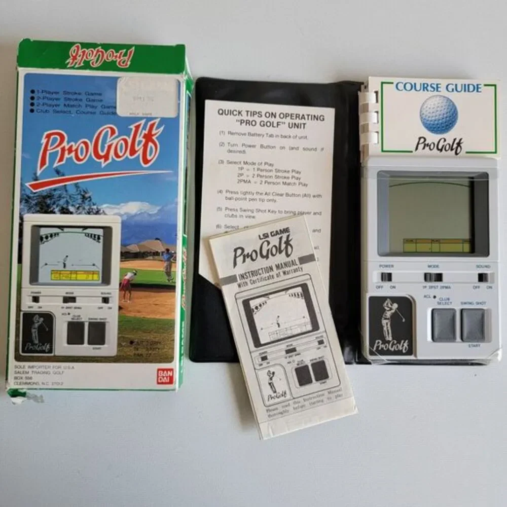 Vintage 1984 PRO GOLF Handheld LSI Electronic Golf Game UNTESTED Complete In Box